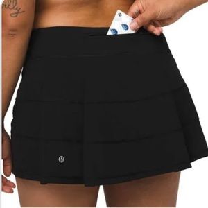 LULULEMON BLACK PACE RIVAL TENNIS SKIRT